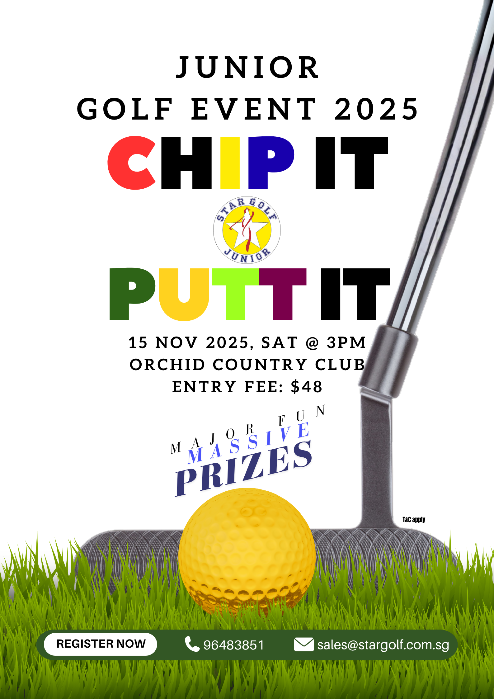 Star Golf Academy Junior Golf Event 2025 - Chip It & Putt It @ Orchid Country Club