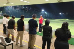 Fun Team Building Golf Activity at Orchid Country Club Driving Range
